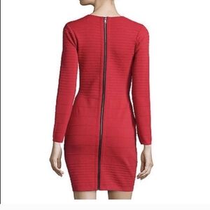 Betsey Johnson  Red Bandage Bodycon Long Sleeve Dress Sz.XS NWT
